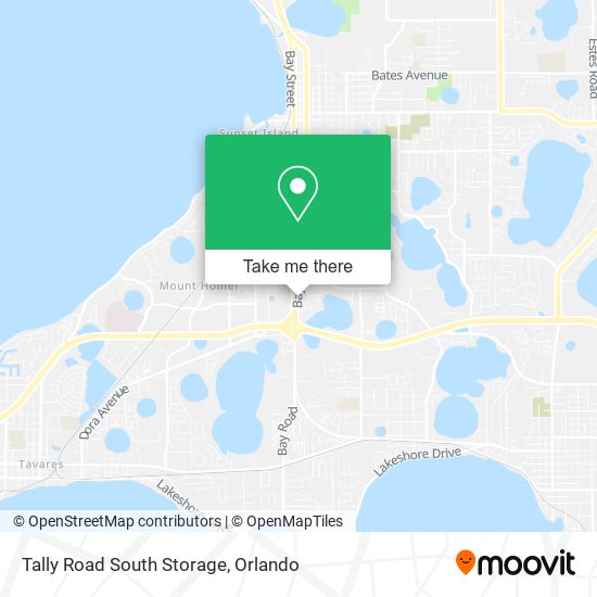 Tally Road South Storage map