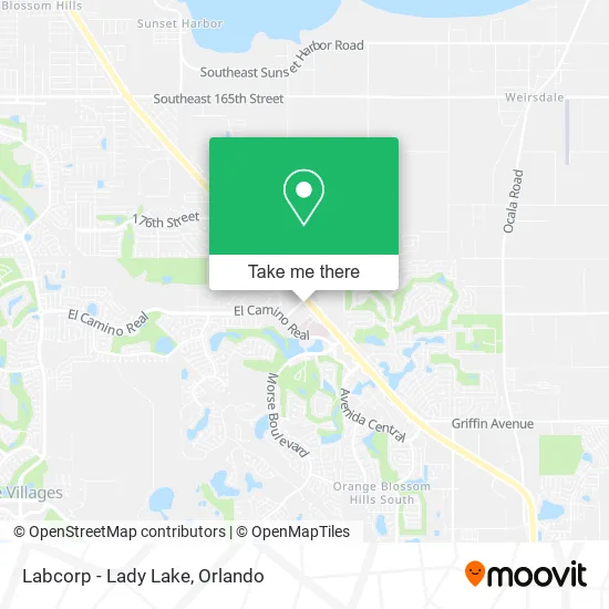 Labcorp - Lady Lake map