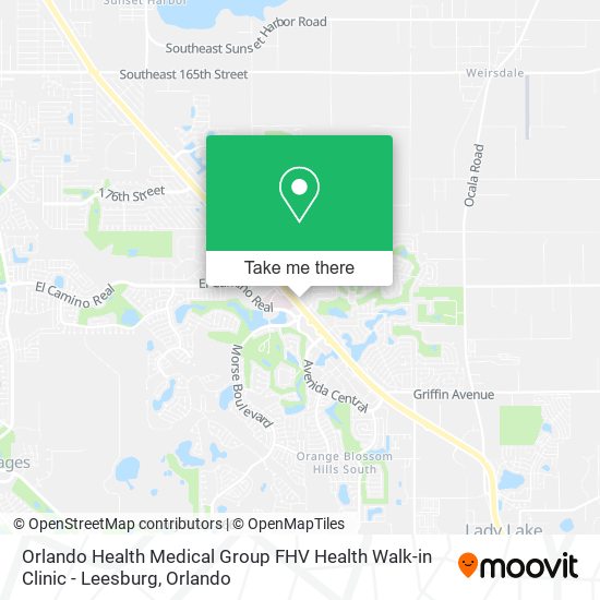 Orlando Health Medical Group FHV Health Walk-in Clinic - Leesburg map