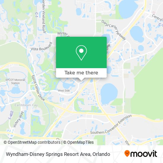 Wyndham-Disney Springs Resort Area map