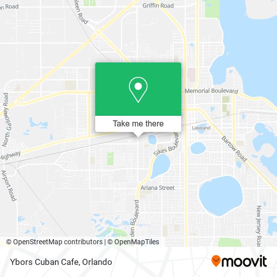 Mapa de Ybors Cuban Cafe
