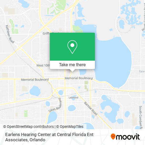 Earlens Hearing Center at Central Florida Ent Associates map