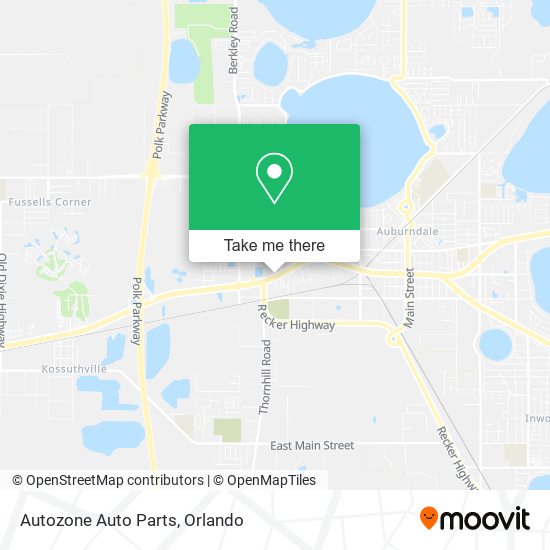 Autozone Auto Parts map