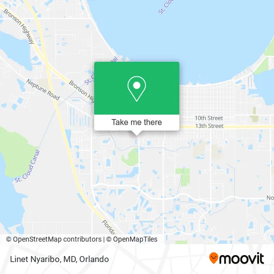 Linet Nyaribo, MD map