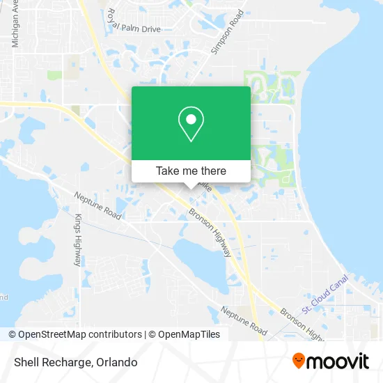 Mapa de Shell Recharge