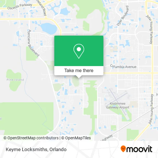 Keyme Locksmiths map