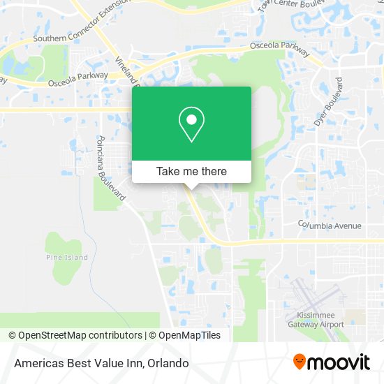 Mapa de Americas Best Value Inn