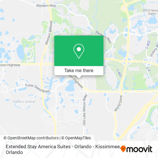 Extended Stay America Suites - Orlando - Kissimmee map