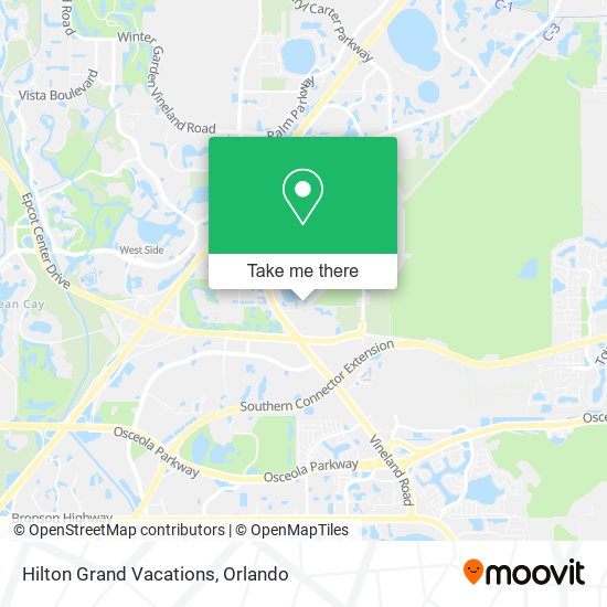 Hilton Grand Vacations map