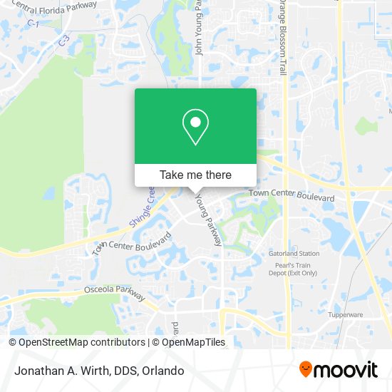 Mapa de Jonathan A. Wirth, DDS