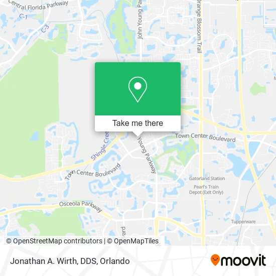 Jonathan A. Wirth, DDS map