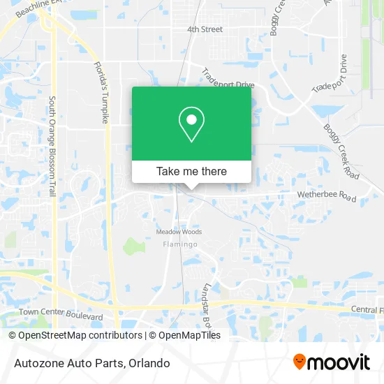 Autozone Auto Parts map