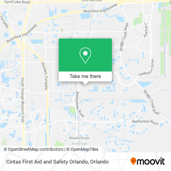 Cintas First Aid and Safety Orlando map