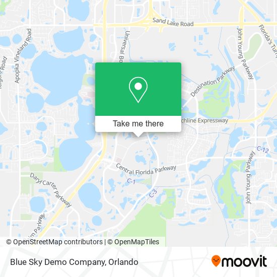 Blue Sky Demo Company map