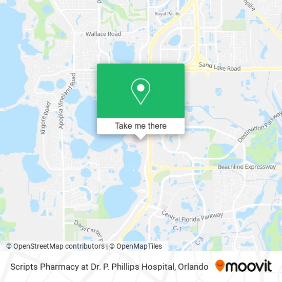 Scripts Pharmacy at Dr. P. Phillips Hospital map