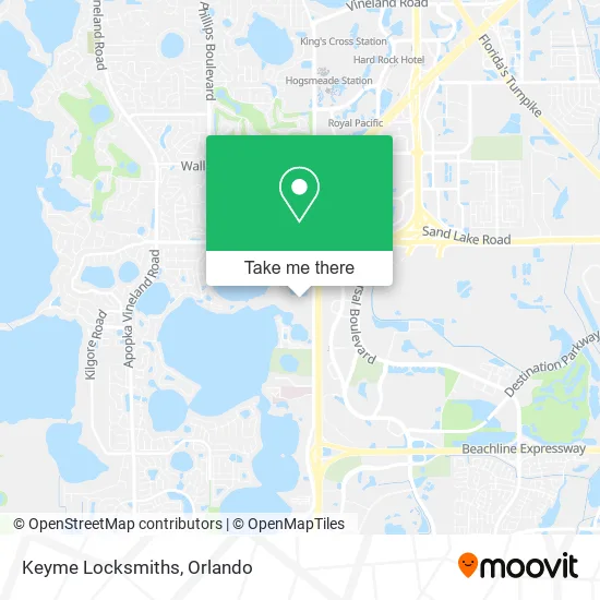 Keyme Locksmiths map