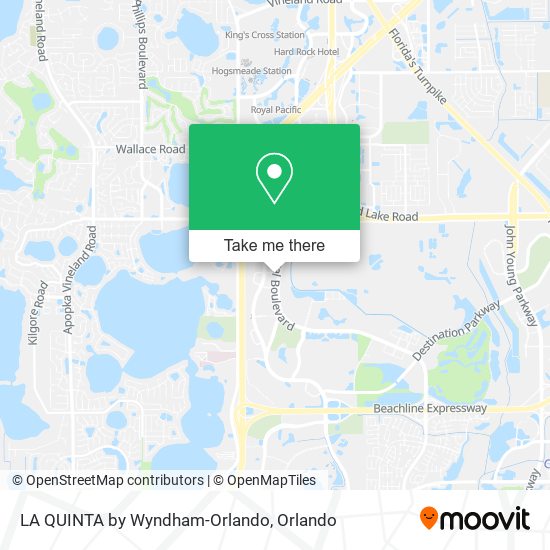 LA QUINTA by Wyndham-Orlando map