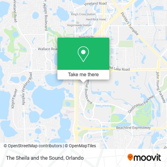 The Sheila and the Sound map