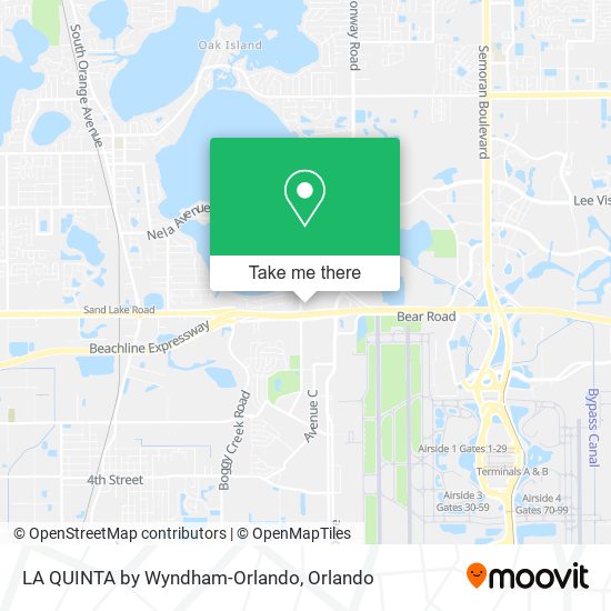LA QUINTA by Wyndham-Orlando map