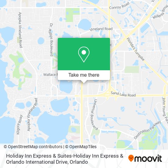 Mapa de Holiday Inn Express & Suites-Holiday Inn Express & Orlando International Drive