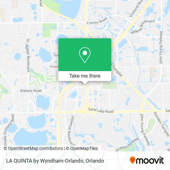 LA QUINTA by Wyndham-Orlando map