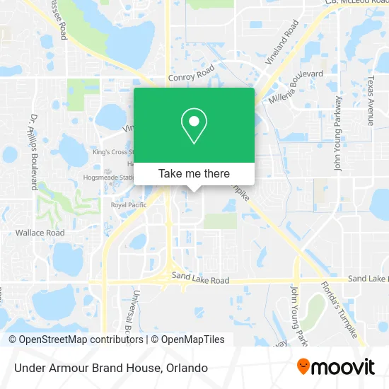 Under Armour Brand House map