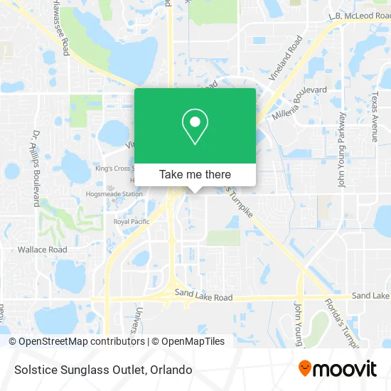 Mapa de Solstice Sunglass Outlet