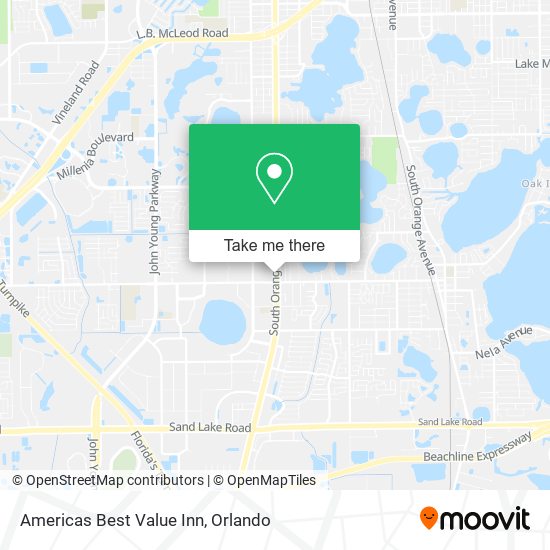 Mapa de Americas Best Value Inn