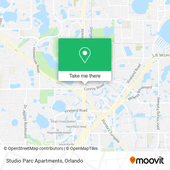 Studio Parc Apartments map