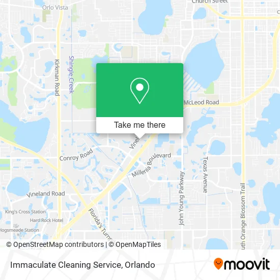 Immaculate Cleaning Service map