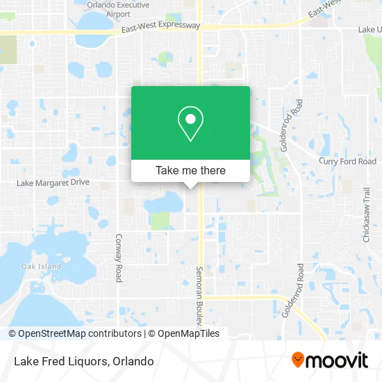 Lake Fred Liquors map