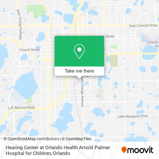 Hearing Center at Orlando Health Arnold Palmer Hospital for Children map