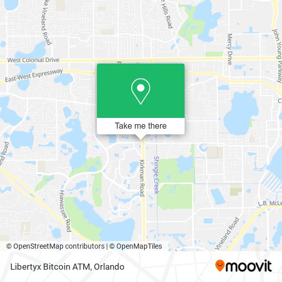 Mapa de Libertyx Bitcoin ATM