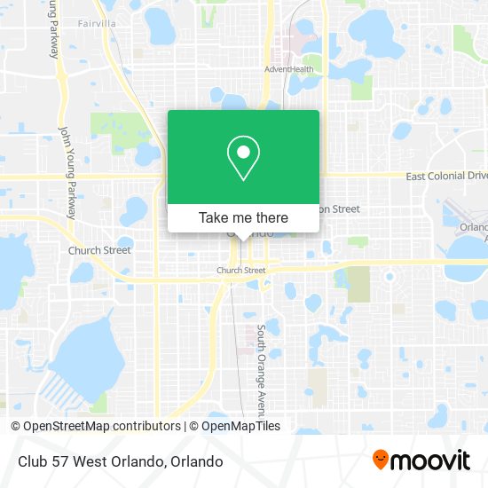 Club 57 West Orlando map