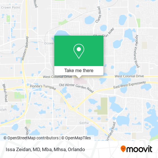 Issa Zeidan, MD, Mba, Mhsa map