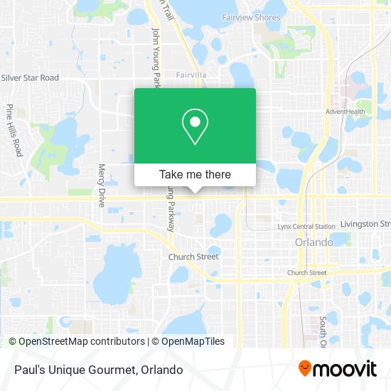 Paul's Unique Gourmet map