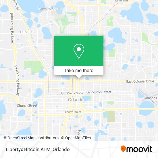 Mapa de Libertyx Bitcoin ATM