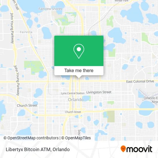 Mapa de Libertyx Bitcoin ATM