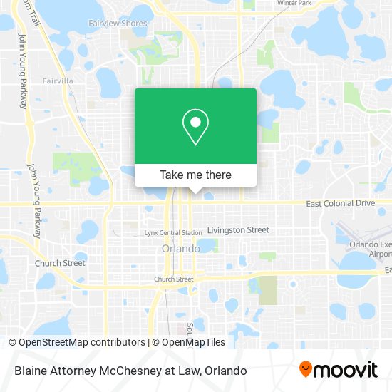 Blaine Attorney McChesney at Law map