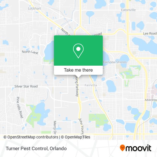 Turner Pest Control map