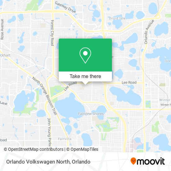 Orlando Volkswagen North map