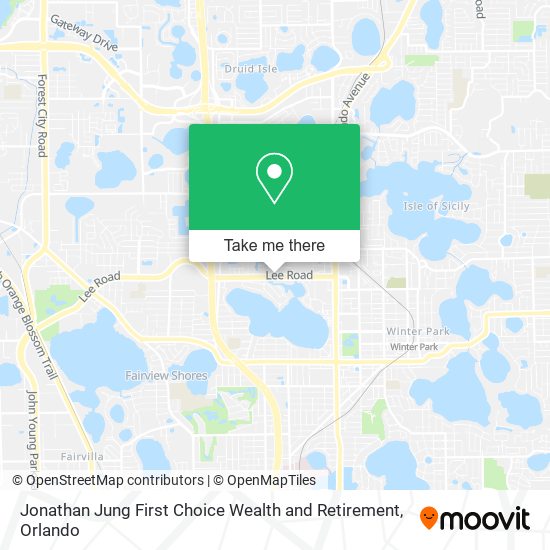 Mapa de Jonathan Jung First Choice Wealth and Retirement