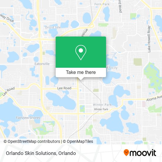 Orlando Skin Solutions map