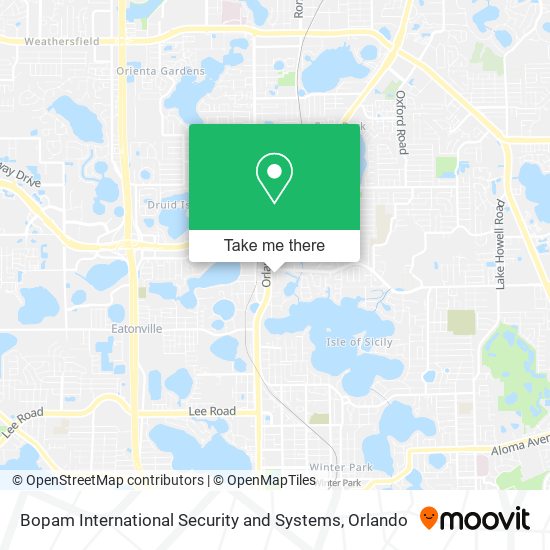 Mapa de Bopam International Security and Systems