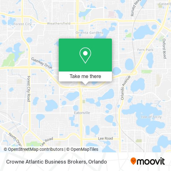 Crowne Atlantic Business Brokers map