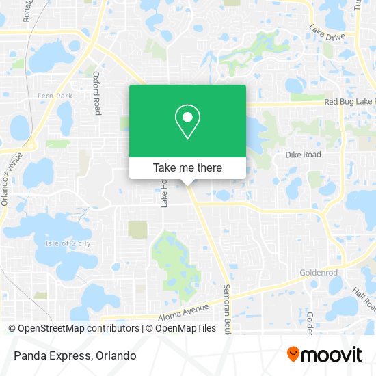 Mapa de Panda Express