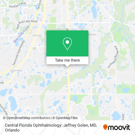 Mapa de Central Florida Ophthalmology: Jeffrey Golen, MD
