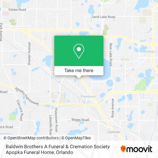 Baldwin Brothers A Funeral & Cremation Society Apopka Funeral Home map