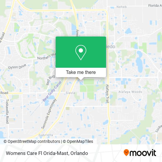 Womens Care Fl Orida-Mast map