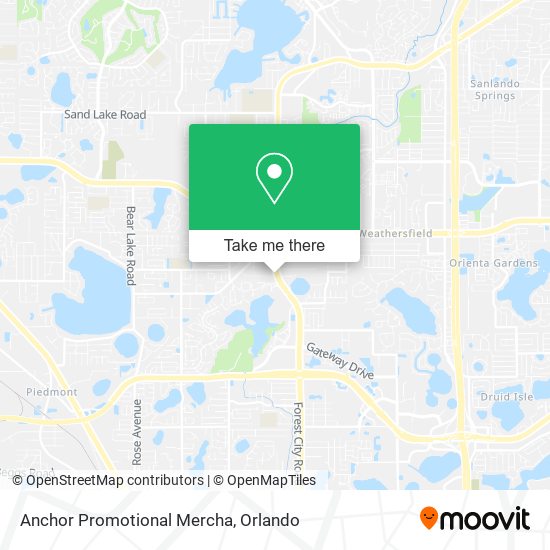 Anchor Promotional Mercha map